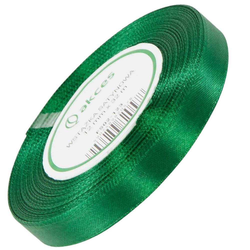 Wstążka satynowa ciemna zielona 12mm - 32mb.png
