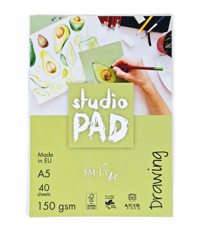 Blok do rysunku SMLT Studio A5 150 gm² 40 arkuszy #1.jpg