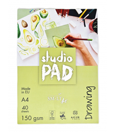 Blok do rysunku SMLT Studio A4 150 gm² 40 arkuszy #1.jpg