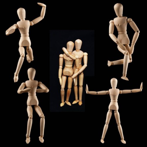 Manekin drewniany 30 cm – model postaci do rysunku i szkicu #2