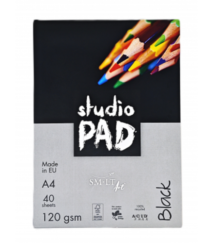 Blok do rysunku SMLT Studio Czarny A4 120 gm² 40 arkuszy #1.jpg
