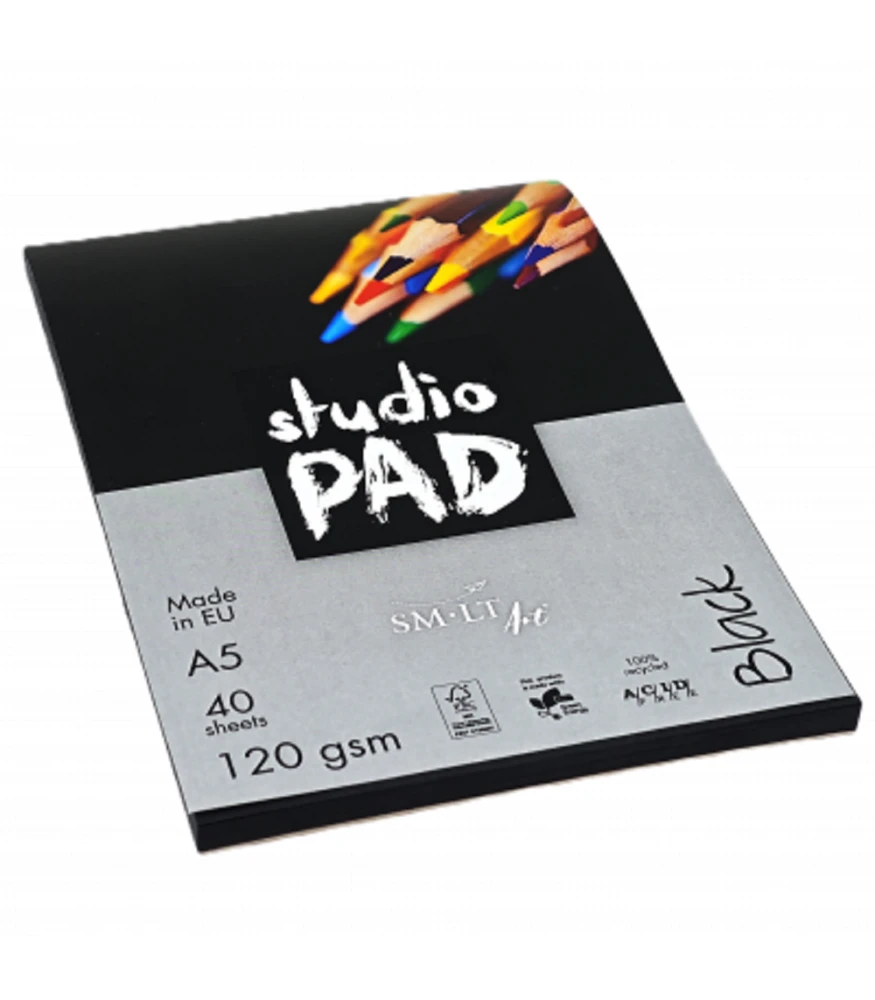 Blok do rysunku SMLT Studio Czarny A5 120 gm² 40 arkuszy #2.jpg