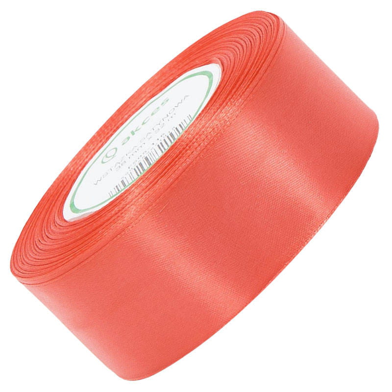 Wstążka satynowa ciemna koralowa 38mm - 32mb #1