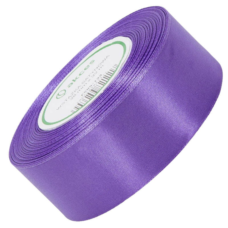 Wstążka satynowa fioletowa 38mm - 32mb #1