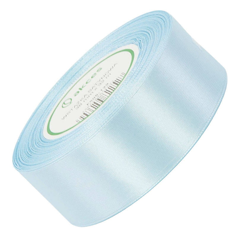 Wstążka satynowa błękit perłowy 38mm - 32mb #1