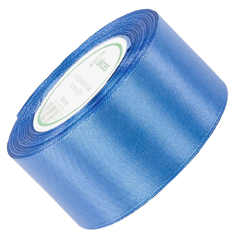 Wstążka satynowa niebieska 50mm - 32mb #1