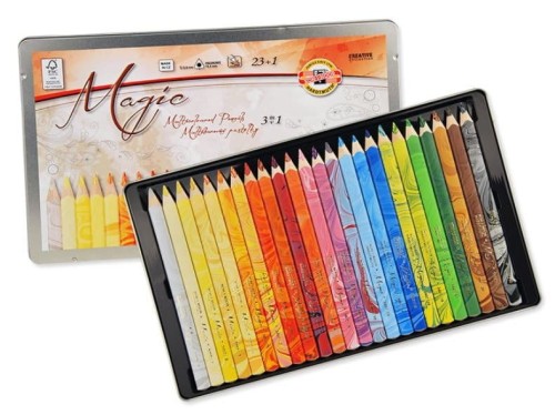 Komplet kredek magicznych MAGIC 23+1 kredki wielokolorowe Koh-I-Noor #1