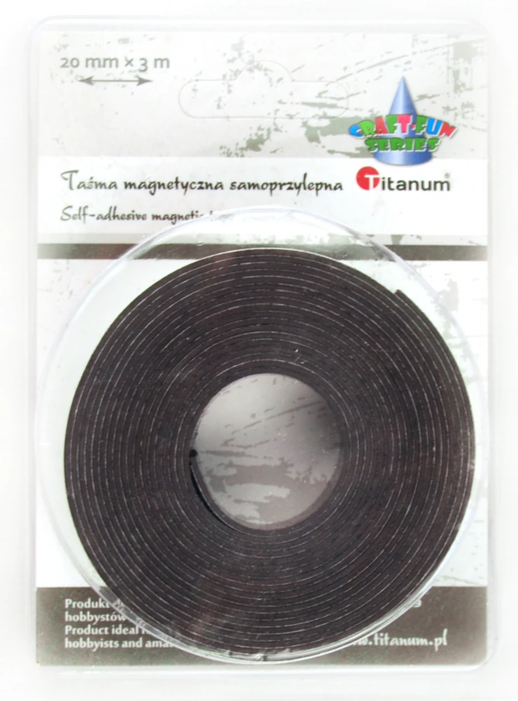 Taśma magnetyczna samoprzylepna 20 mm x 3m x 1mm #1
