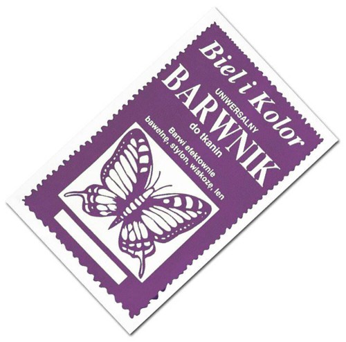 Barwnik do tkanin 10g Biel i Kolor 10 wrzosowy #1