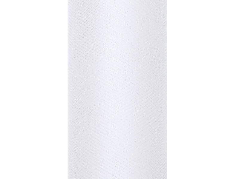 Tiul dekoracyjny na rolce 30cm 9m - 008 white #2