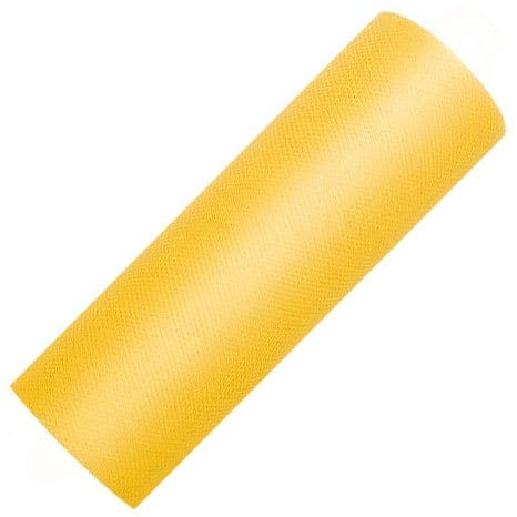 Tiul dekoracyjny na rolce - 15cm / 9m 009 żółty #1