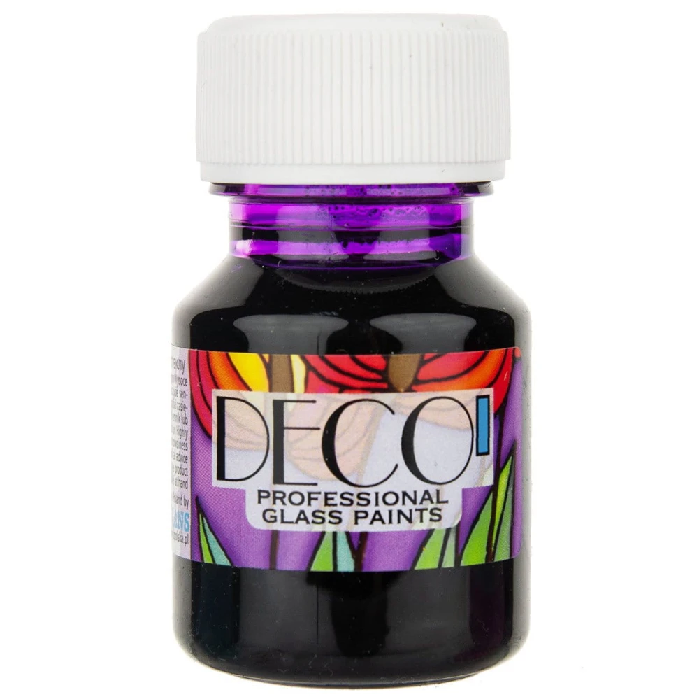 Farba do szkła witrażowa Deco 30ml - 129 fiolet #1
