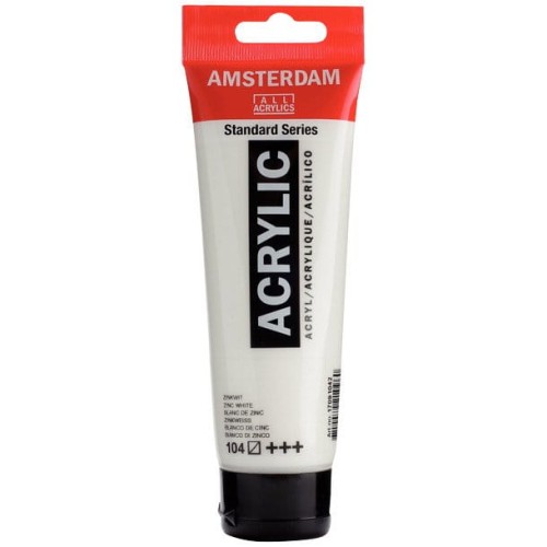 Farba akrylowa Talens Amsterdam 120ml - 104 zinc white #1