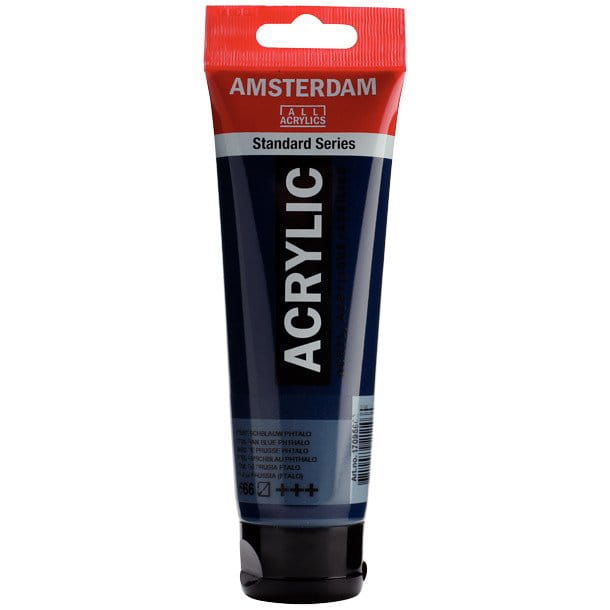 Farba akrylowa Talens Amsterdam 120ml - 566 prussioan blue phtalo #1