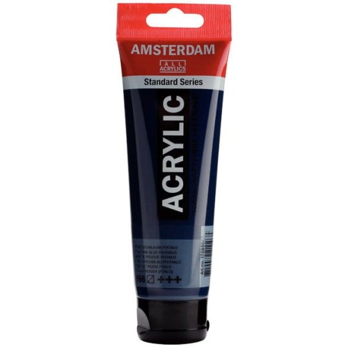 Farba akrylowa Talens Amsterdam 120ml - 566 prussioan blue phtalo #1