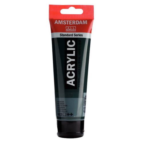 Farba akrylowa Talens Amsterdam 120ml - 623 sap green #1