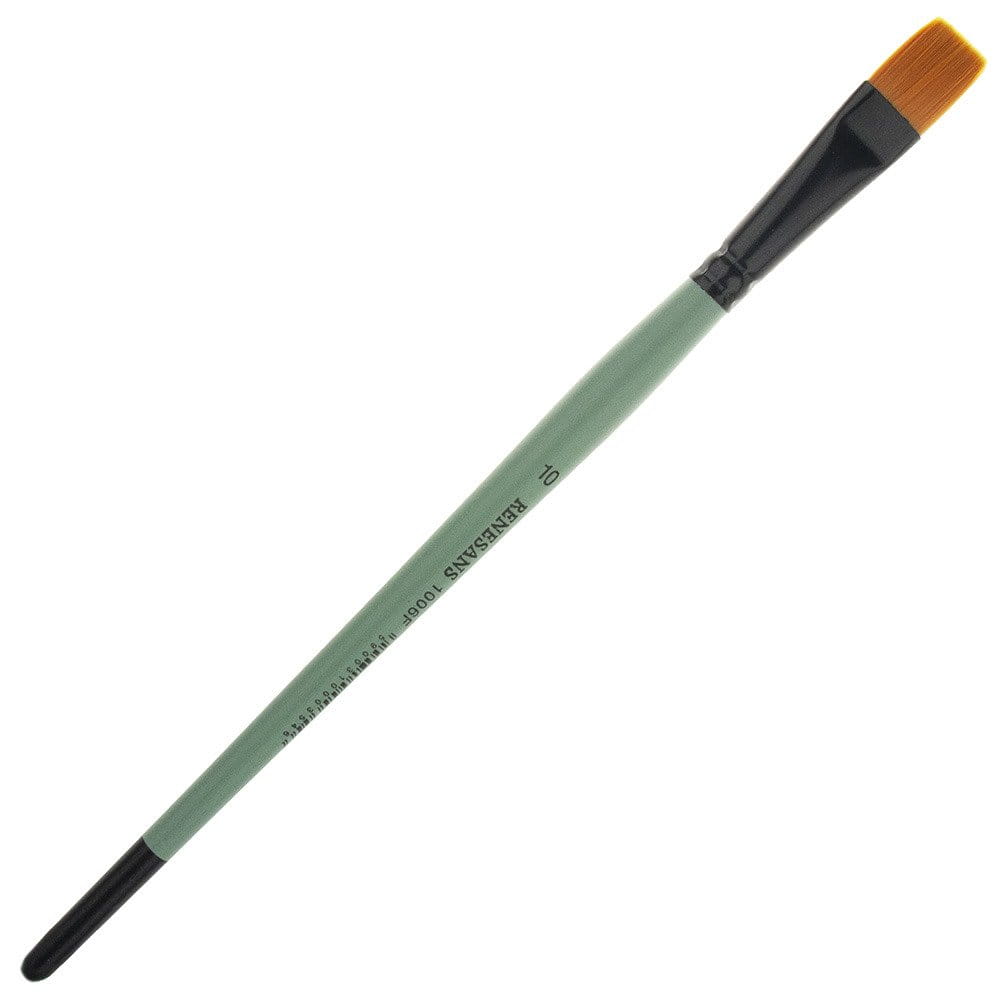 Pędzel nylonowy płaski Renesans - r. 10 #1