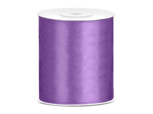 Wstążka satynowa szeroka 100mm 25m - 002 lawendowy #1