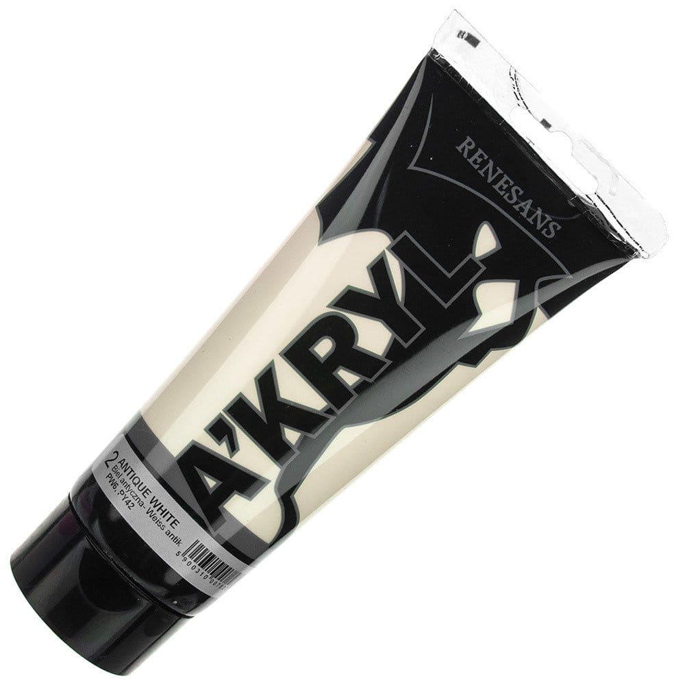 Farba akrylowa Renesans 200ml - 02 biel antyczna #1