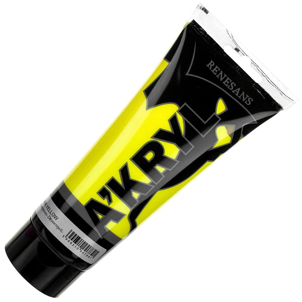 Farba akrylowa Renesans 200ml - 04 żółć cytrynowa #1