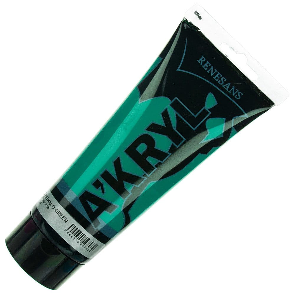 Farba akrylowa Renesans 200ml - 16 zieleń ftalo #1