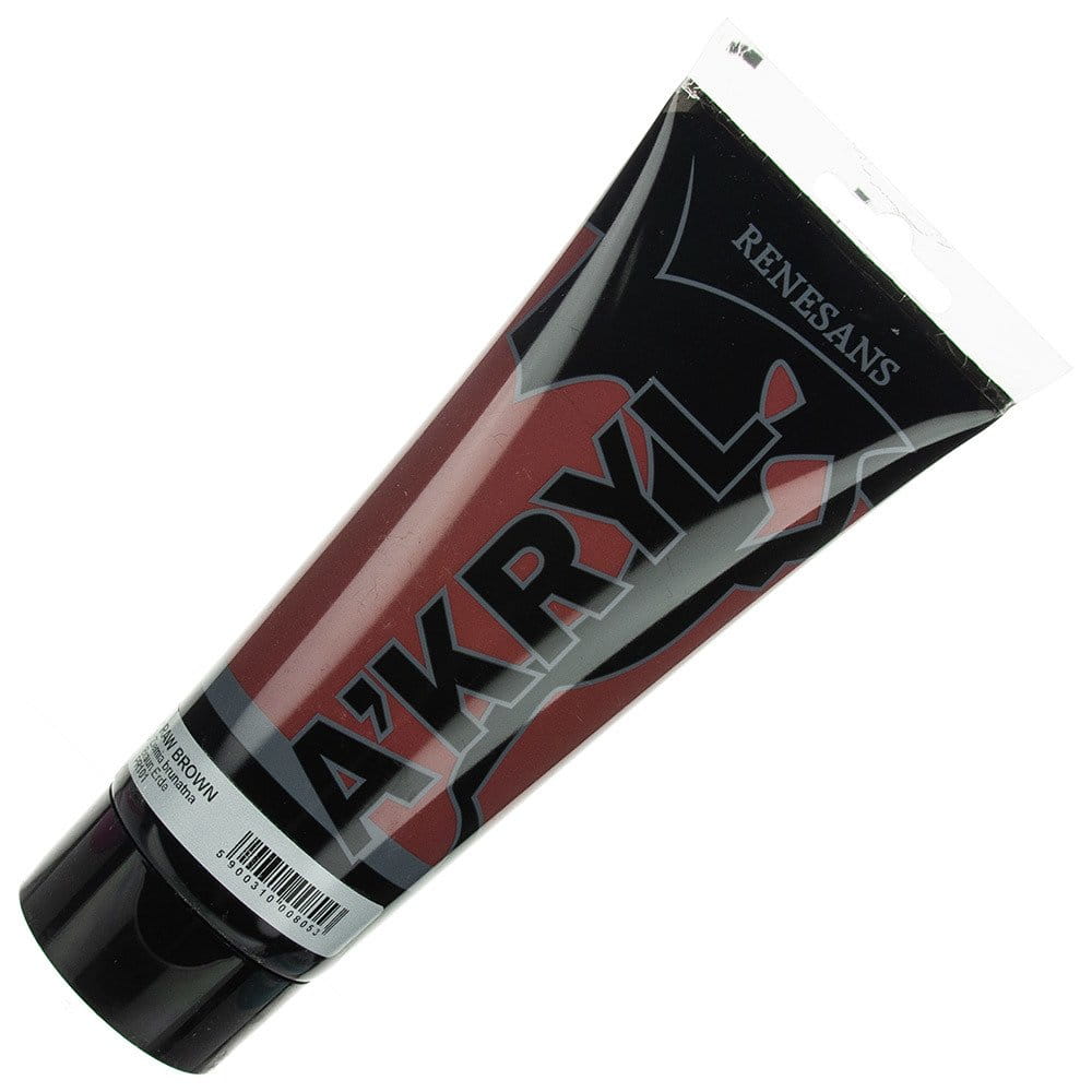 Farba akrylowa Renesans 200ml - 25 ziemia brunatna - brązowa #1