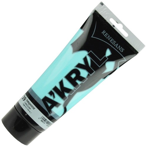 Farba akrylowa Renesans 200ml - 39 turkusowa #1