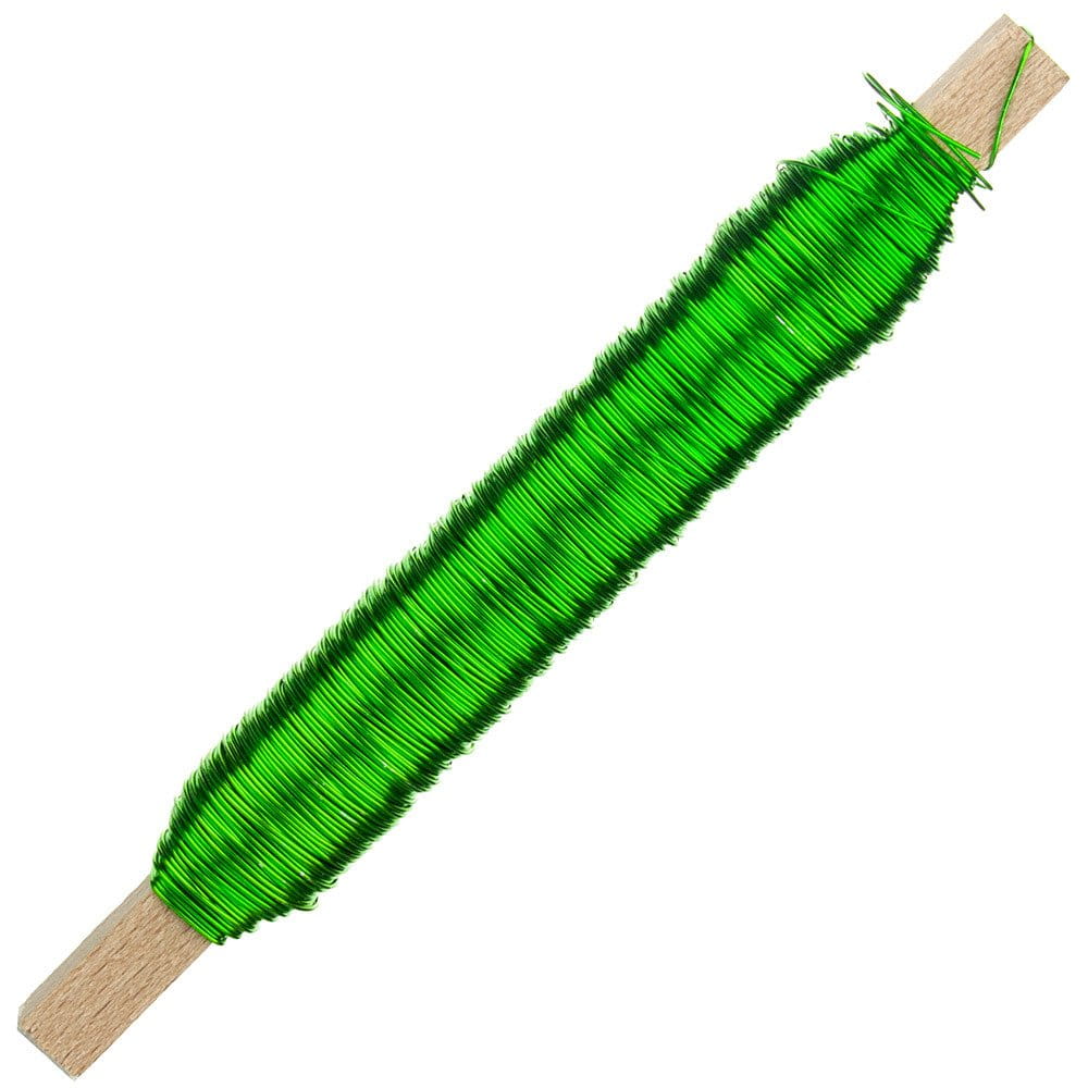 Drut florystyczny na patyku - Jabłko 0,5mm 100g #1