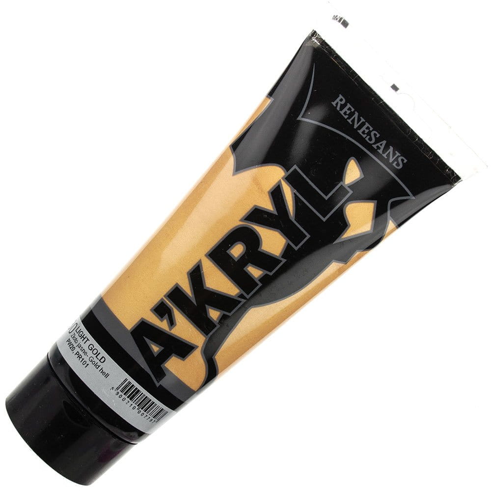 Farba akrylowa metaliczna Renesans 200ml - 30 złota #1