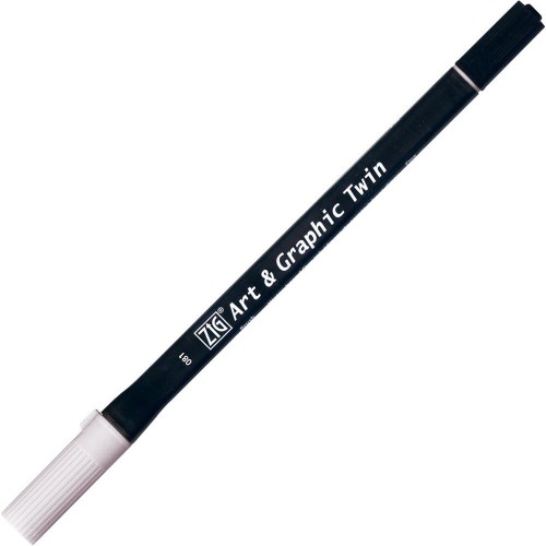 Marker Art & Graphic Twin - Dawn Grey - szary - Kuretake #1