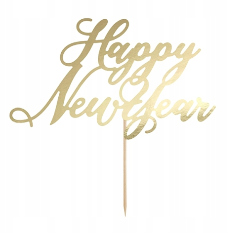 Topper na tort Happy New Year 24 cm #1