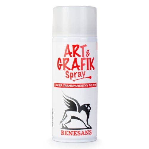 Werniks lakier do farb akrylowych w sprayu 400ml - połysk #1