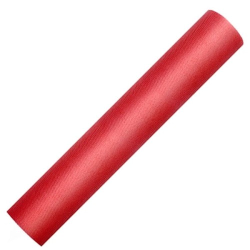 Tiul dekoracyjny na rolce 30cm 9m - 007 czerwony #1