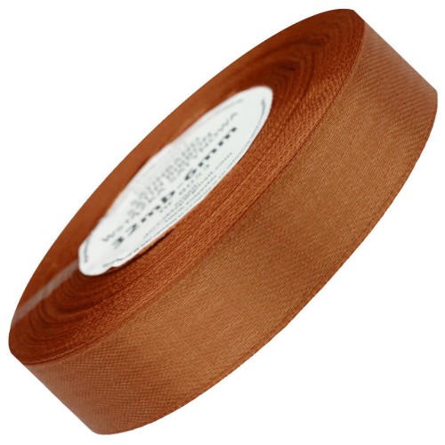 Wstążka satynowa ceglana 25mm - 32mb #1