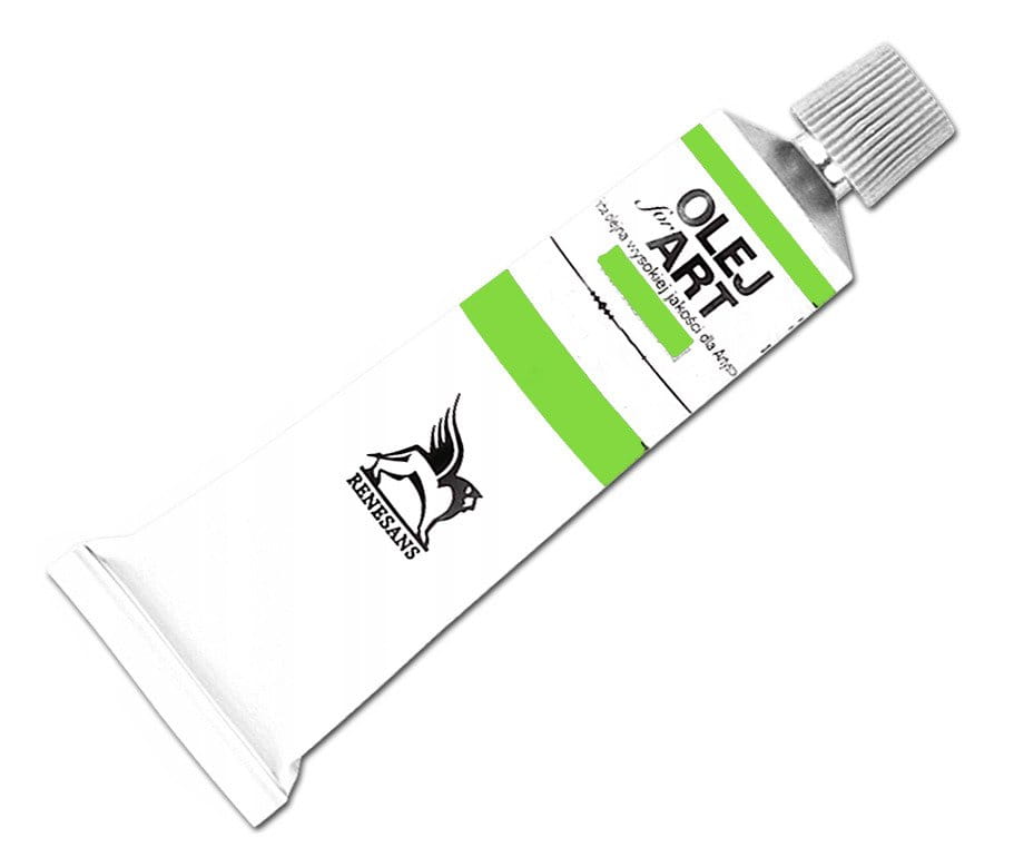 Farba olejna Renesans 60ml Olej For Art  - 36 Zieleń cynobrowa jasna #1