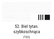 Farba olejna Renesans 60ml Olej For Art  - 52 biel tytanowa szybkoschnąca #2