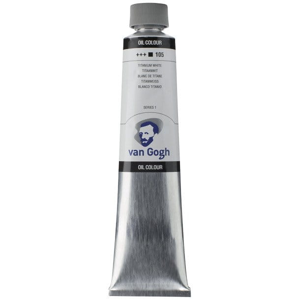 Farba olejna Talens Van Gogh 200 ml - 105 Titanium white - biel tytanowa #1