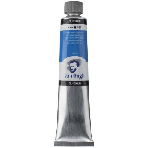 Farba olejna Talens Van Gogh 200 ml - 535 Cerulean blue #1