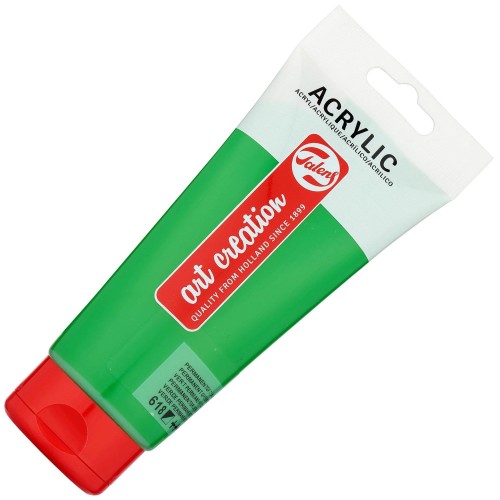 Farba akrylowa ArtCreation 200ml - 618 Pernament Green Light - jasnozielona #1