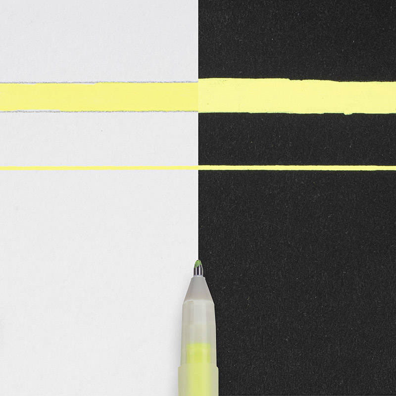 Pisak żelowy Gelly Roll Moonlight - Fluo Yellow 403 - fluorescencyjny żółty #2