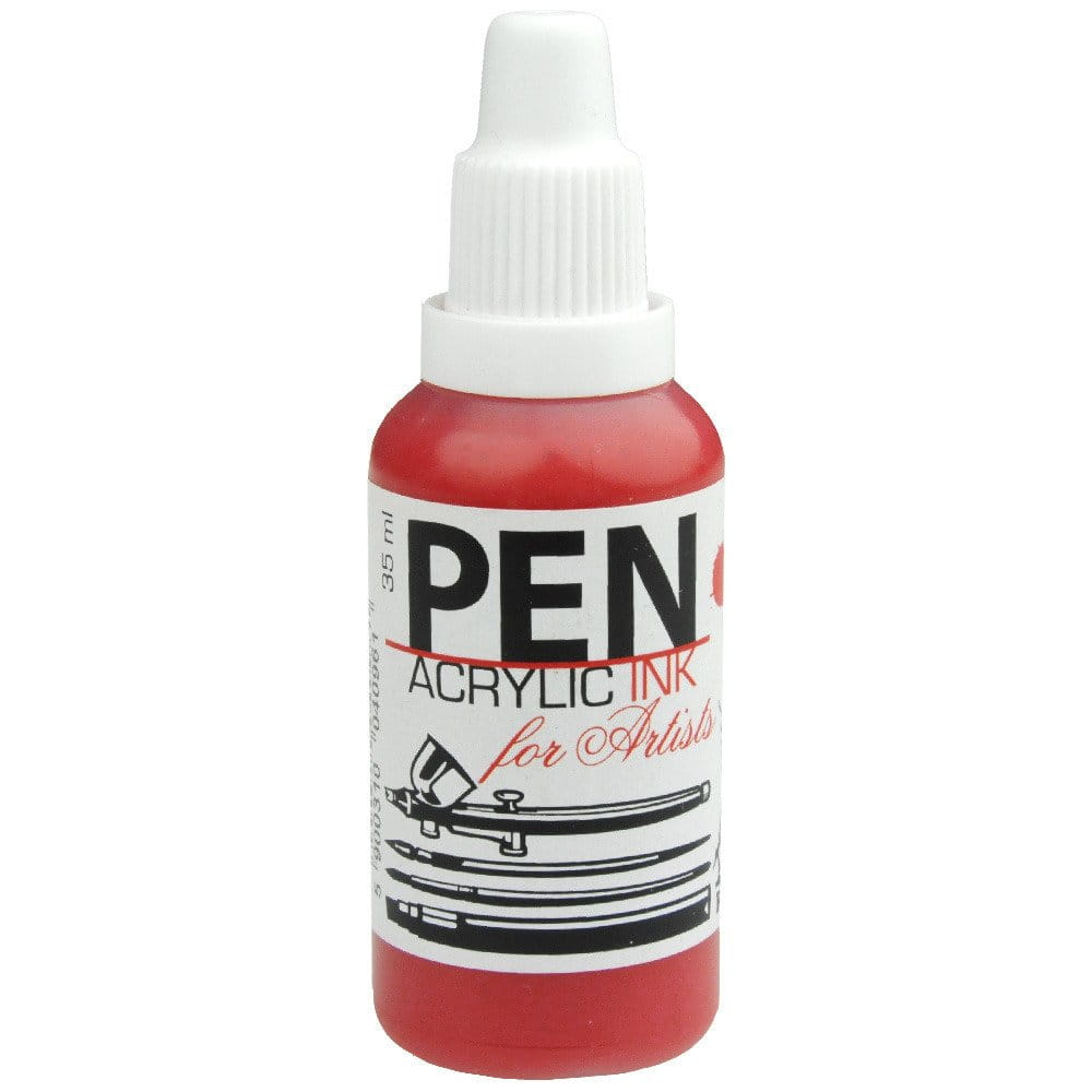 Tusz akrylowy PEN do aerografu 35 ml - 06 Karmin #1