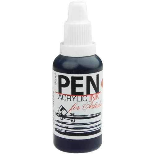 Tusz akrylowy PEN do aerografu 35 ml 10 - Granat marynarski #1