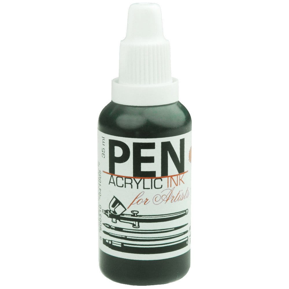 Tusz akrylowy PEN do aerografu 35 ml - 12 Zieleń kwaśna #1