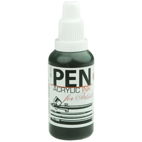 Tusz akrylowy PEN do aerografu 35 ml - 12 Zieleń kwaśna #1