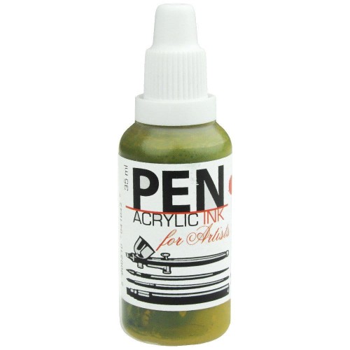 Tusz akrylowy PEN do aerografu 35 ml - 14 Ugier zielony #1