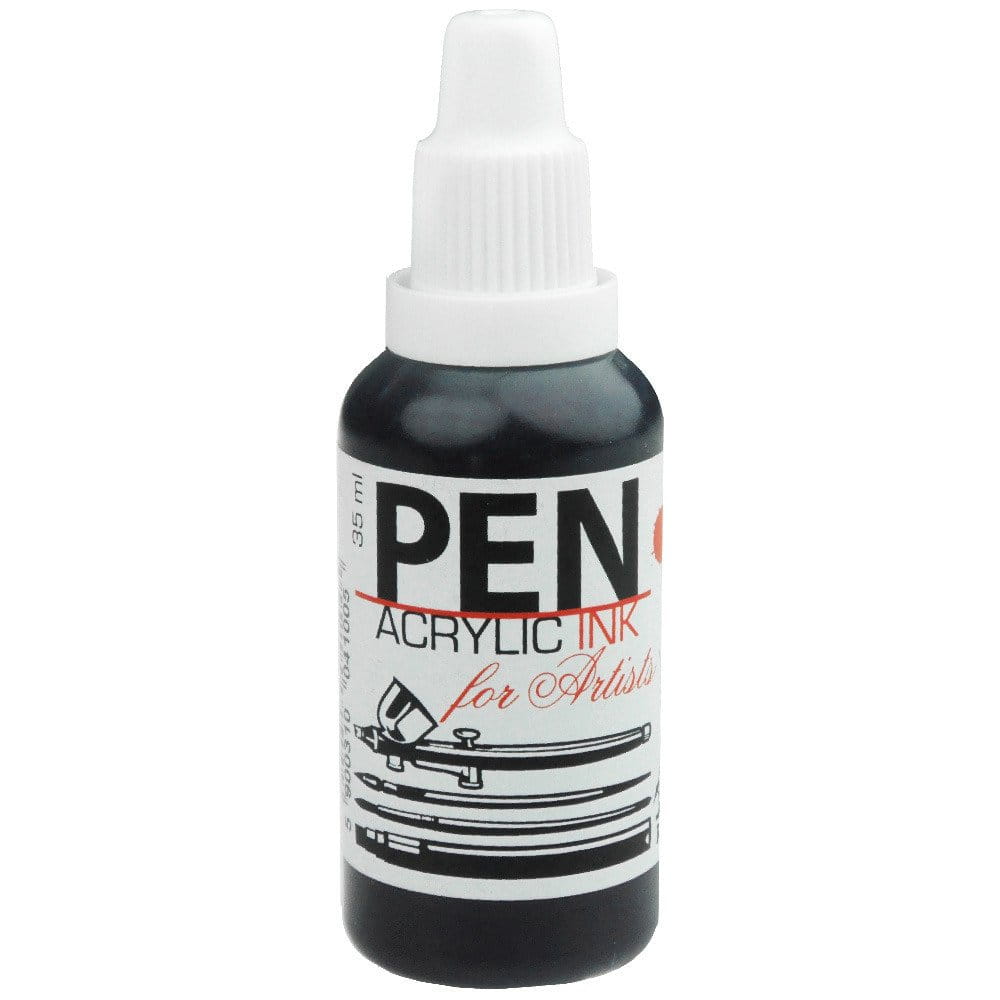 Tusz akrylowy PEN do aerografu 35 ml - 16 czerń #1