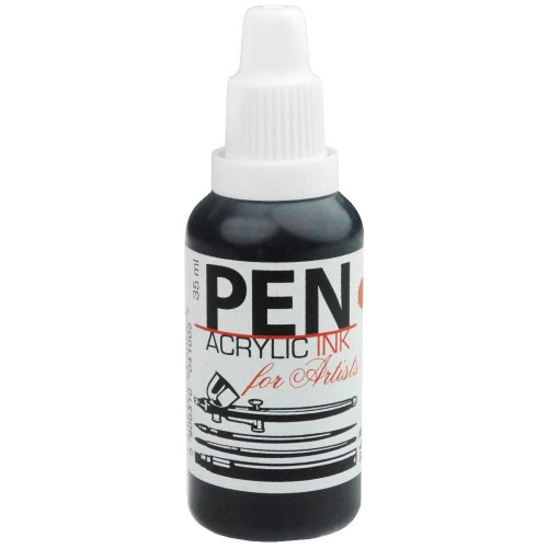 Tusz akrylowy PEN do aerografu 35 ml - 16 czerń #1