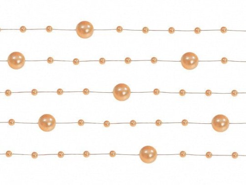 Girlanda perłowa pomarańcz 1,3 m #1