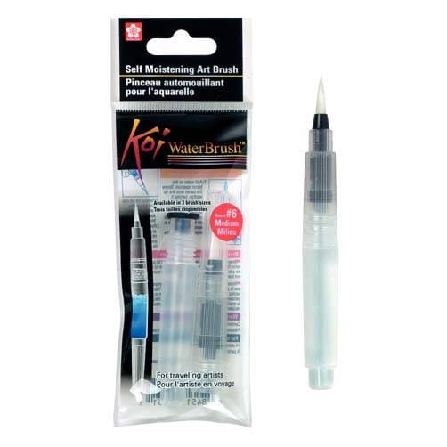 Kieszonkowy pędzelek na wodę KOI water brush - rozmiar Medium #4