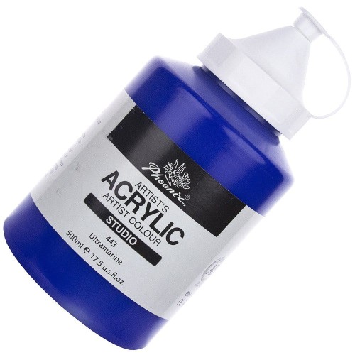 Farba akrylowa Phoenix 500ml - 443 Ultramarine - ultramaryna #1